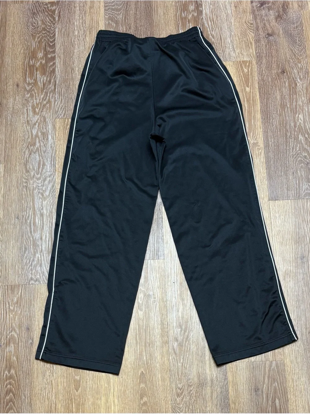 Russell Athletic Black Joggers with White Piping